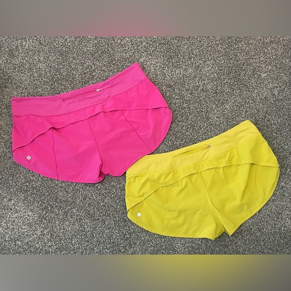 lululemon athletica Pants - 2 pairs lululemon athletica speed up shorts size 14